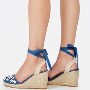 Floral Espadrilla Wedges